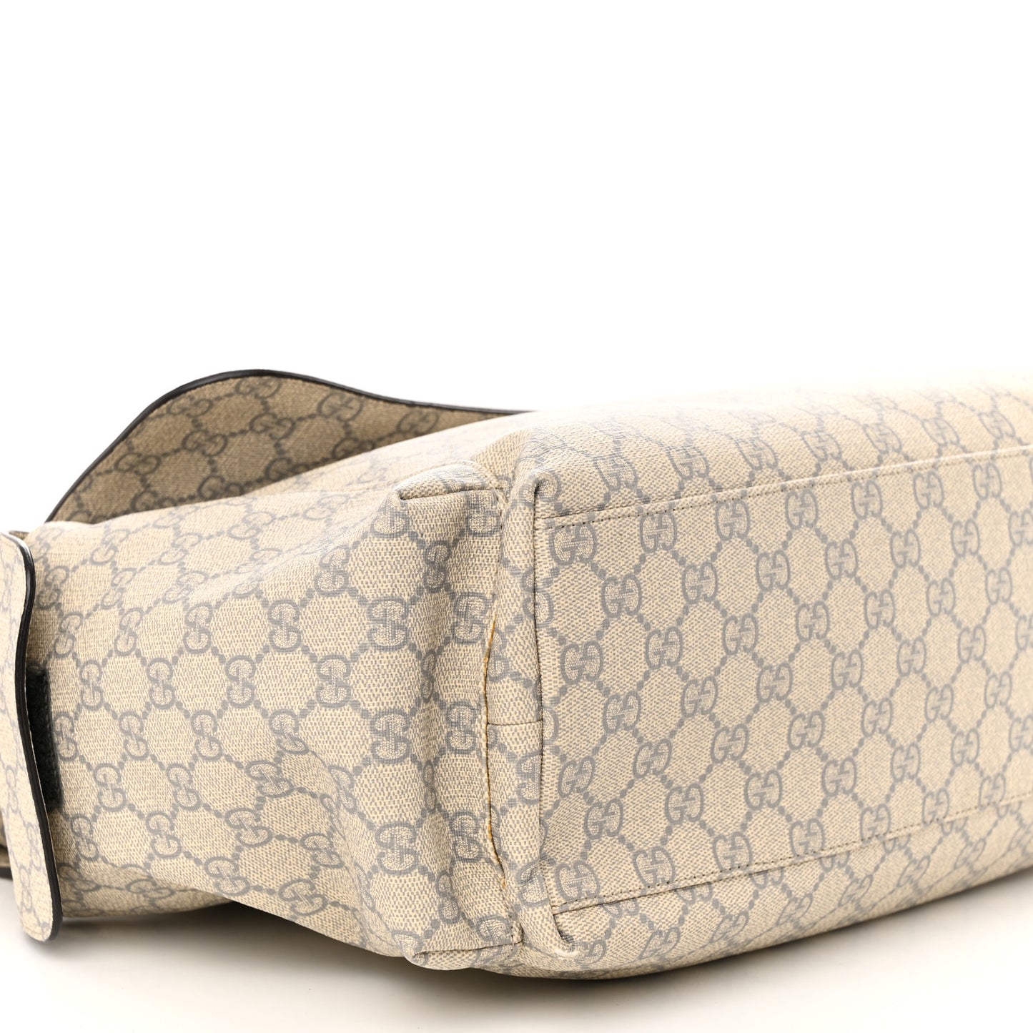 GG Plus Monogram Messenger Diaper Bag Ecru Grigio