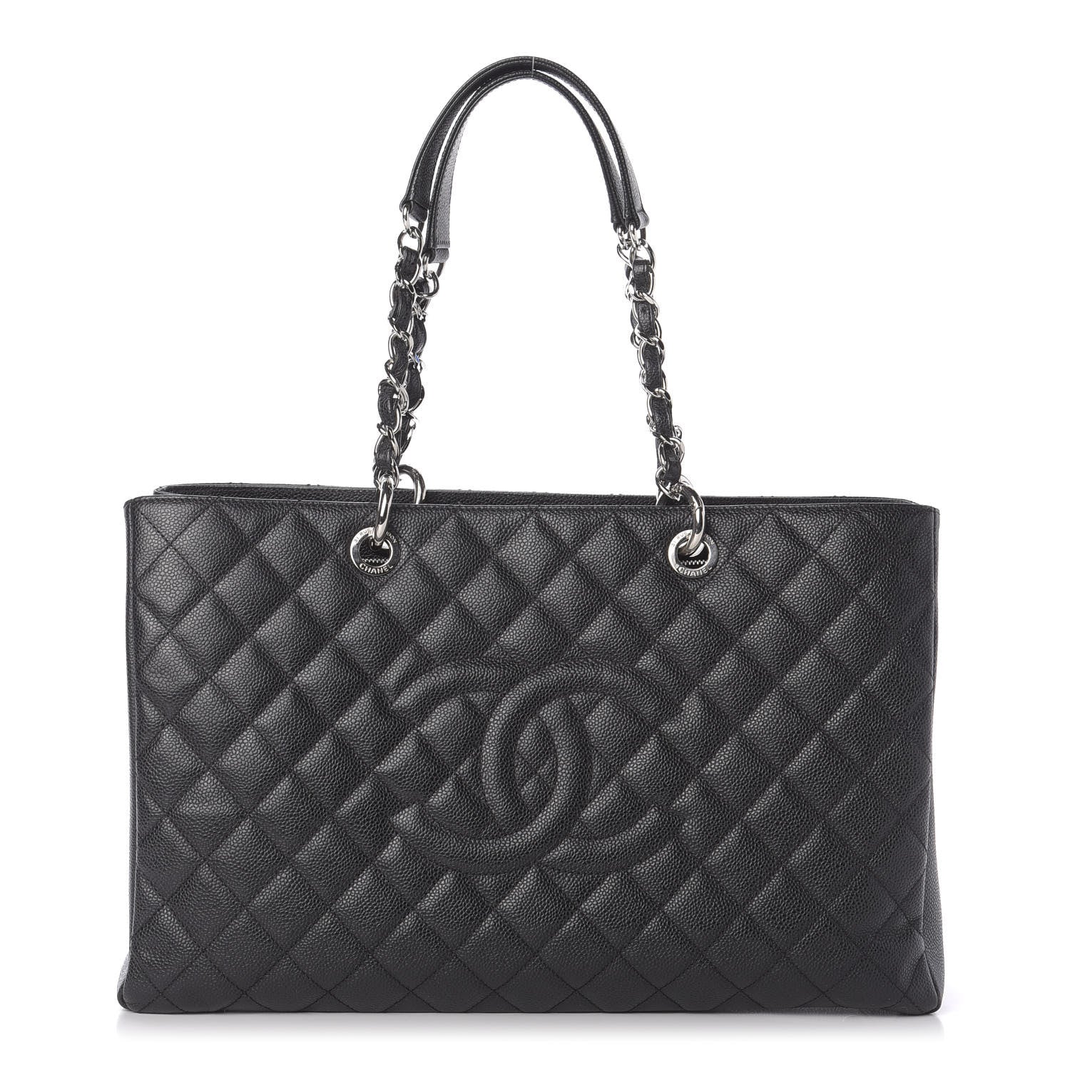 Chanel Caviar Quilted XL Grand Shopping Tote GST Black 1 of 10