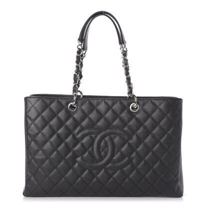 Chanel Caviar Quilted XL Grand Shopping Tote GST Black 1 of 10