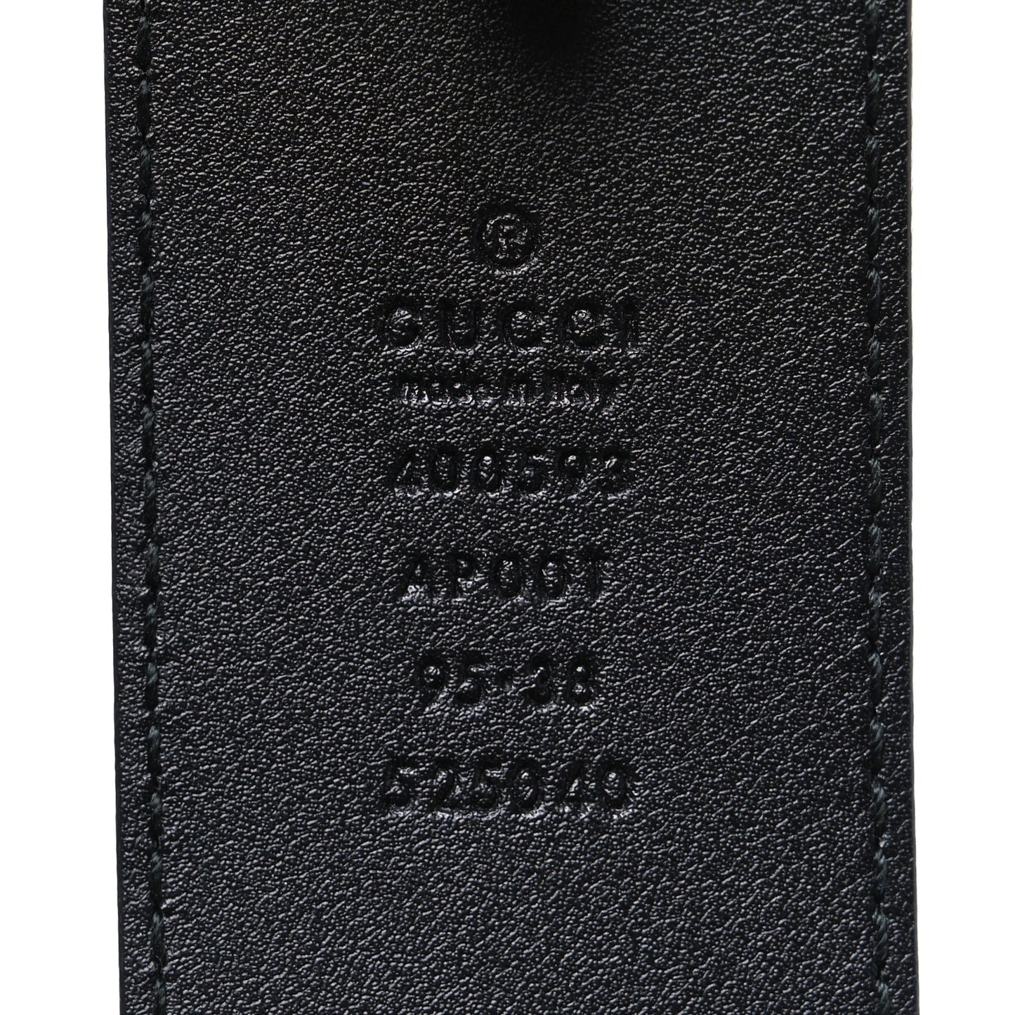 Calfskin Double G 40mm Belt 95 38 Black