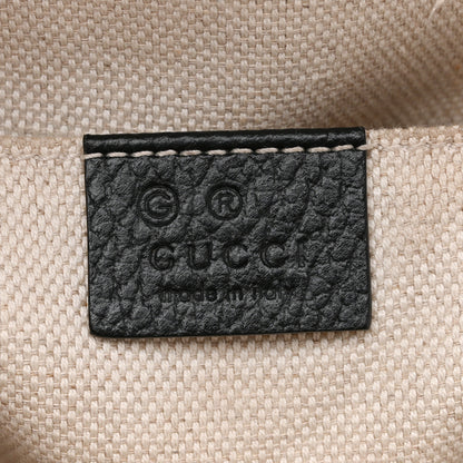 Gucci Pebbled Calfskin Soho Chain Backpack Black 6 of 15