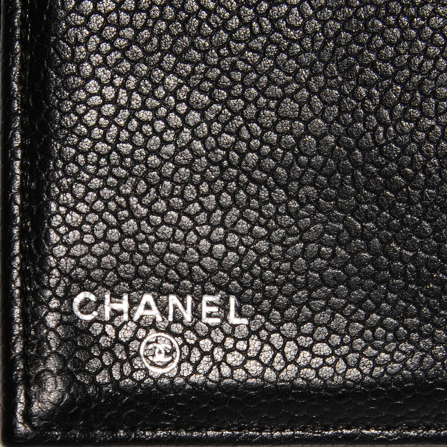 Caviar Quilted Large Flap Wallet Black