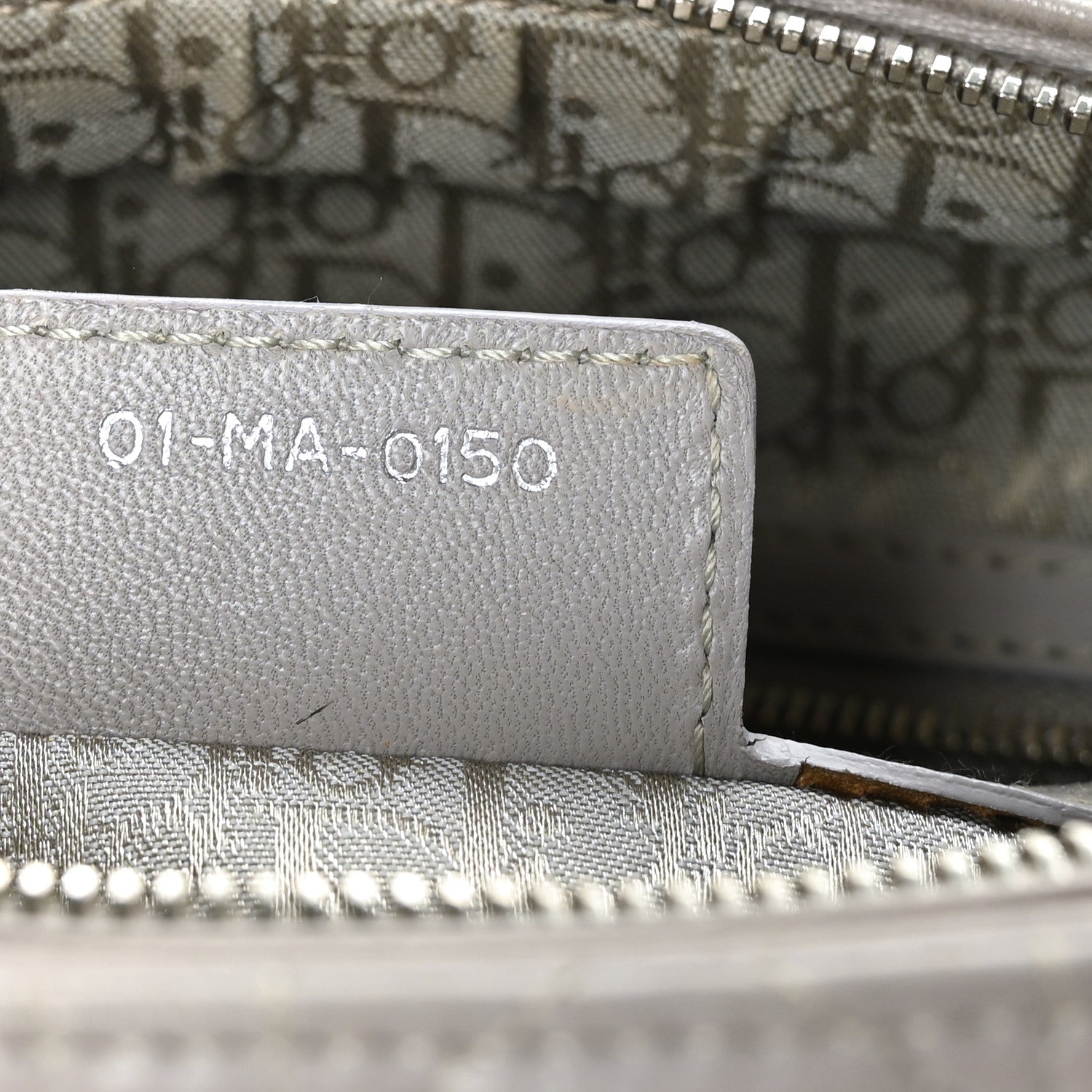 Christian Dior Lambskin Cannage Large Lady Dior Light Grey 7 of 9