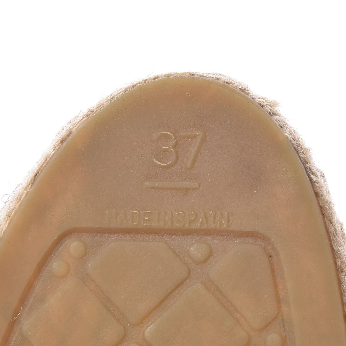 Lambskin Canvas Cap Toe CC Espadrilles 37 Black