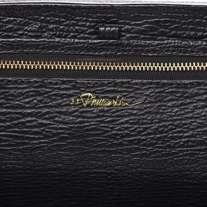 3.1 Phillip Lim 3.1 Textured Calfskin Large Pashli Satchel Black 6 of 11
