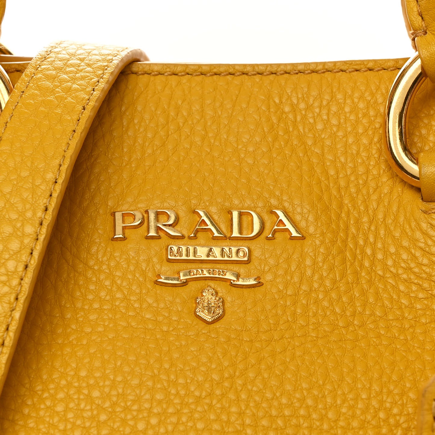Vitello Daino Shopping Tote Mimosa