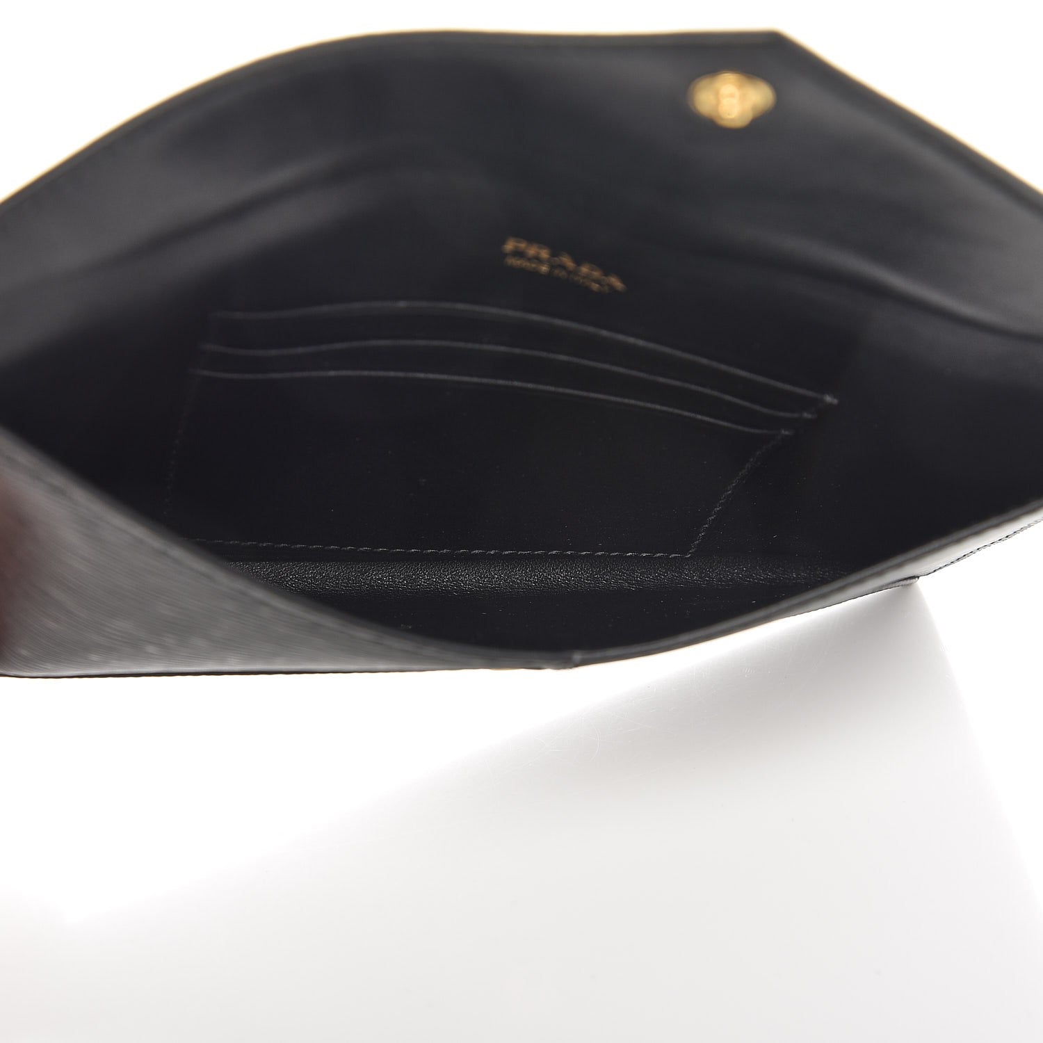 Prada Vitello Move Envelope Wallet Black 5 of 7