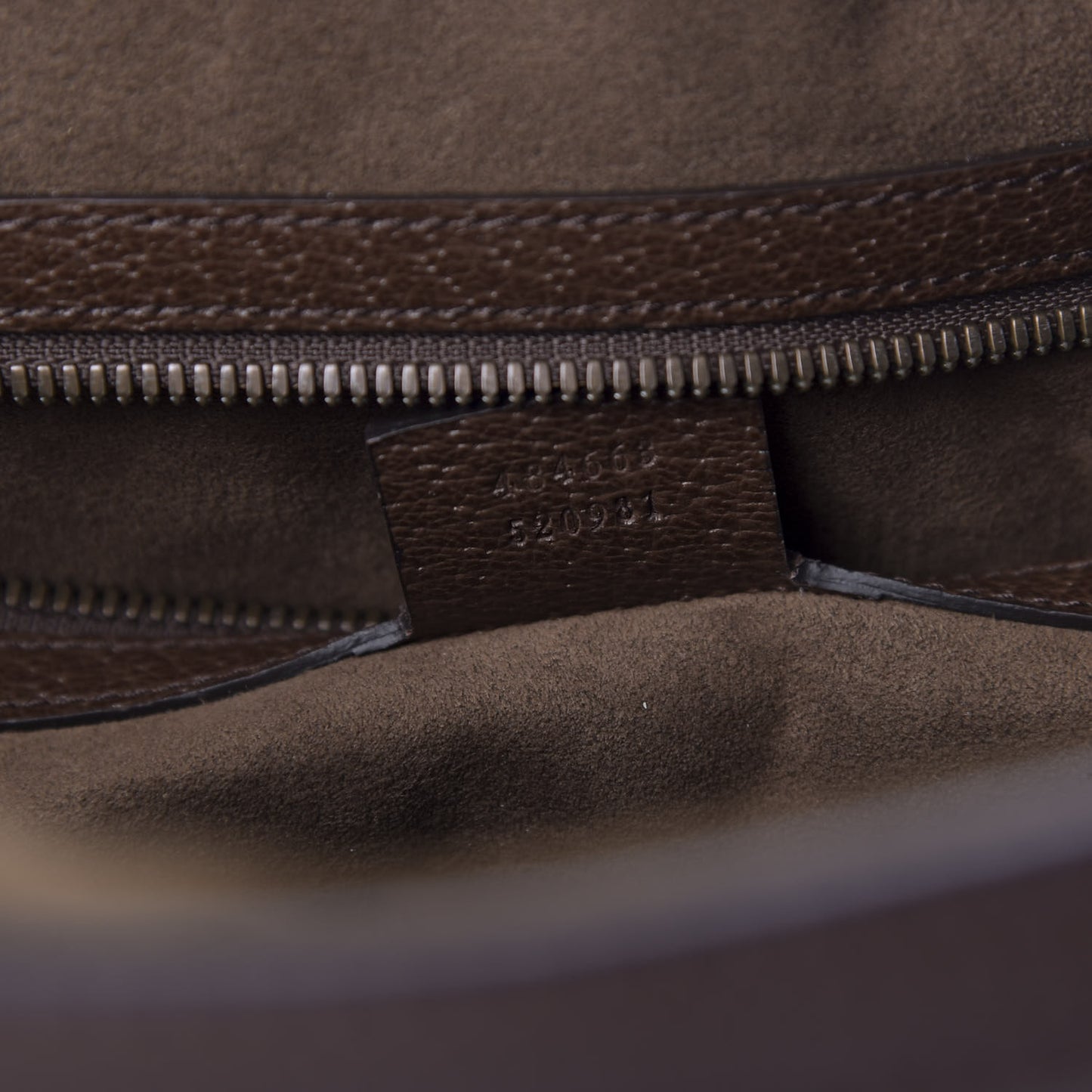 Suede Rainbow Strap Briefcase Brown