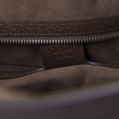 Gucci Suede Rainbow Strap Briefcase Brown 6 of 10