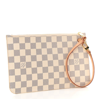 Louis Vuitton Damier Azur Neverfull MM GM Pochette 3 of 8