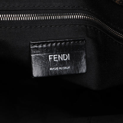 Fendi Zucca Spalmati Vitello Elite Shopping Tote Tobacco Black 6 of 6