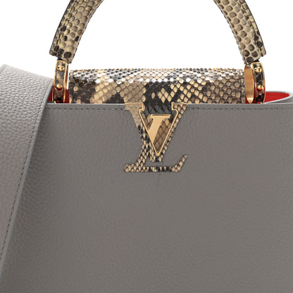 Louis Vuitton Taurillon Snakeskin Capucines BB Steeple Grey 7 of 11