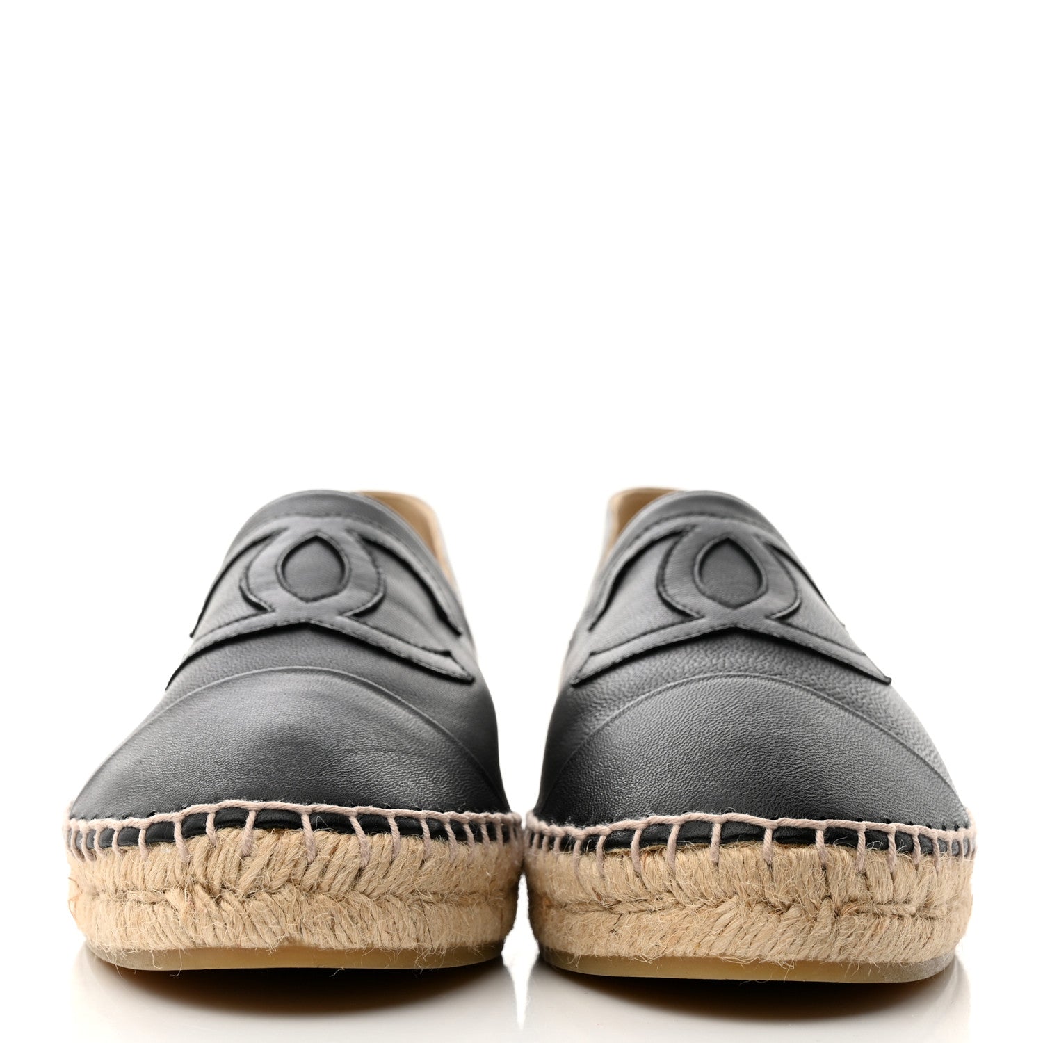 Chanel Lambskin CC Espadrilles 41 Black 2 of 9