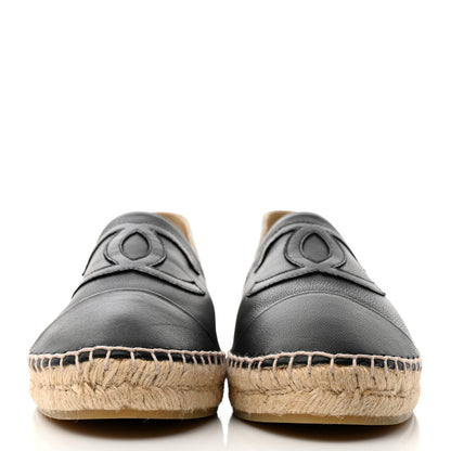 Chanel Lambskin CC Espadrilles 41 Black 2 of 9
