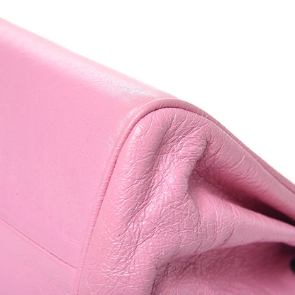 Chanel Glazed Calfskin Quilted Lucky Charms East West Accordion Flap Pink 11 of 12