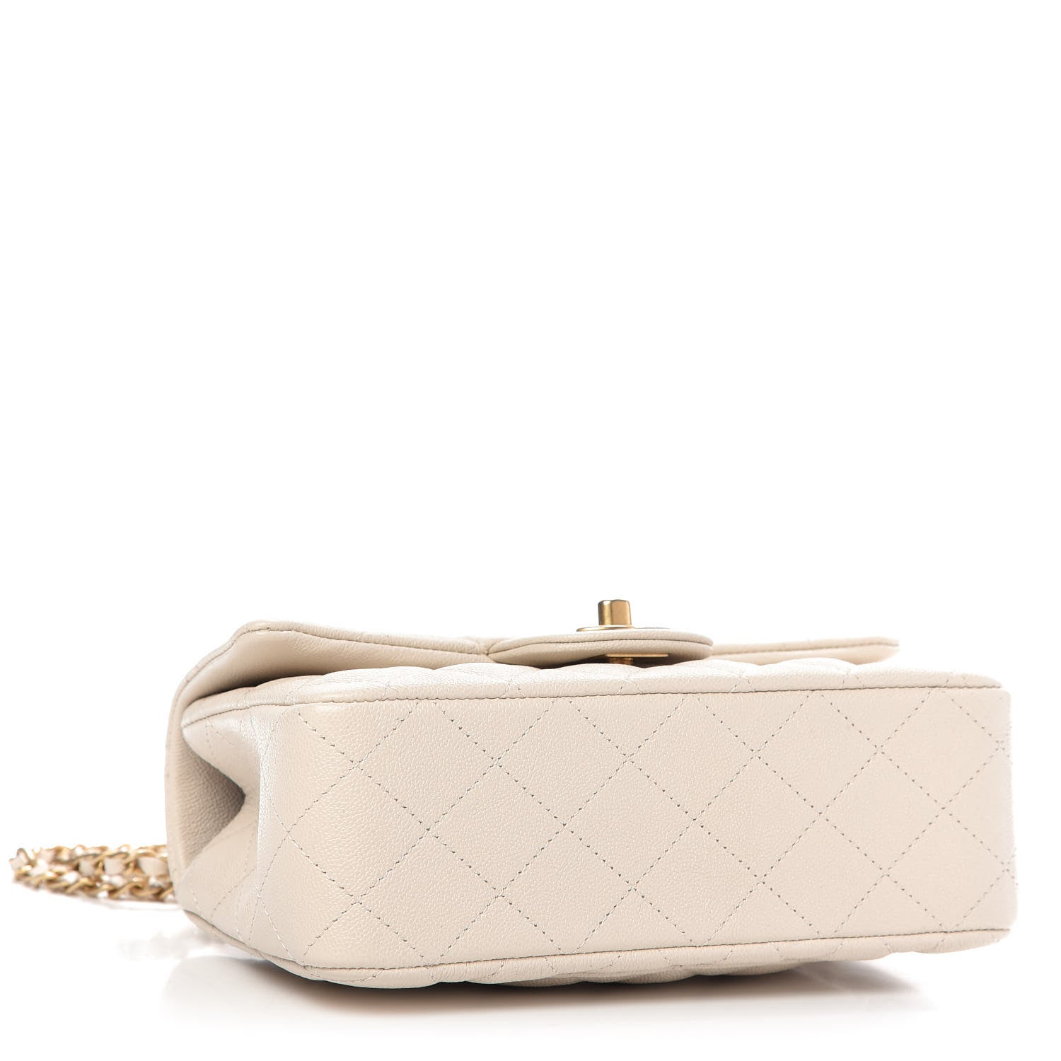 Chanel Caviar Quilted Mini Top Handle Rectangular Flap Beige 4 of 9