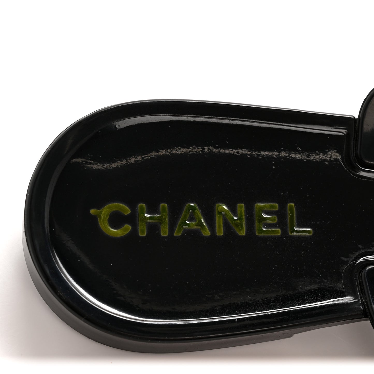 Jelly Camellia Thong Sandals 39 Black Ivory