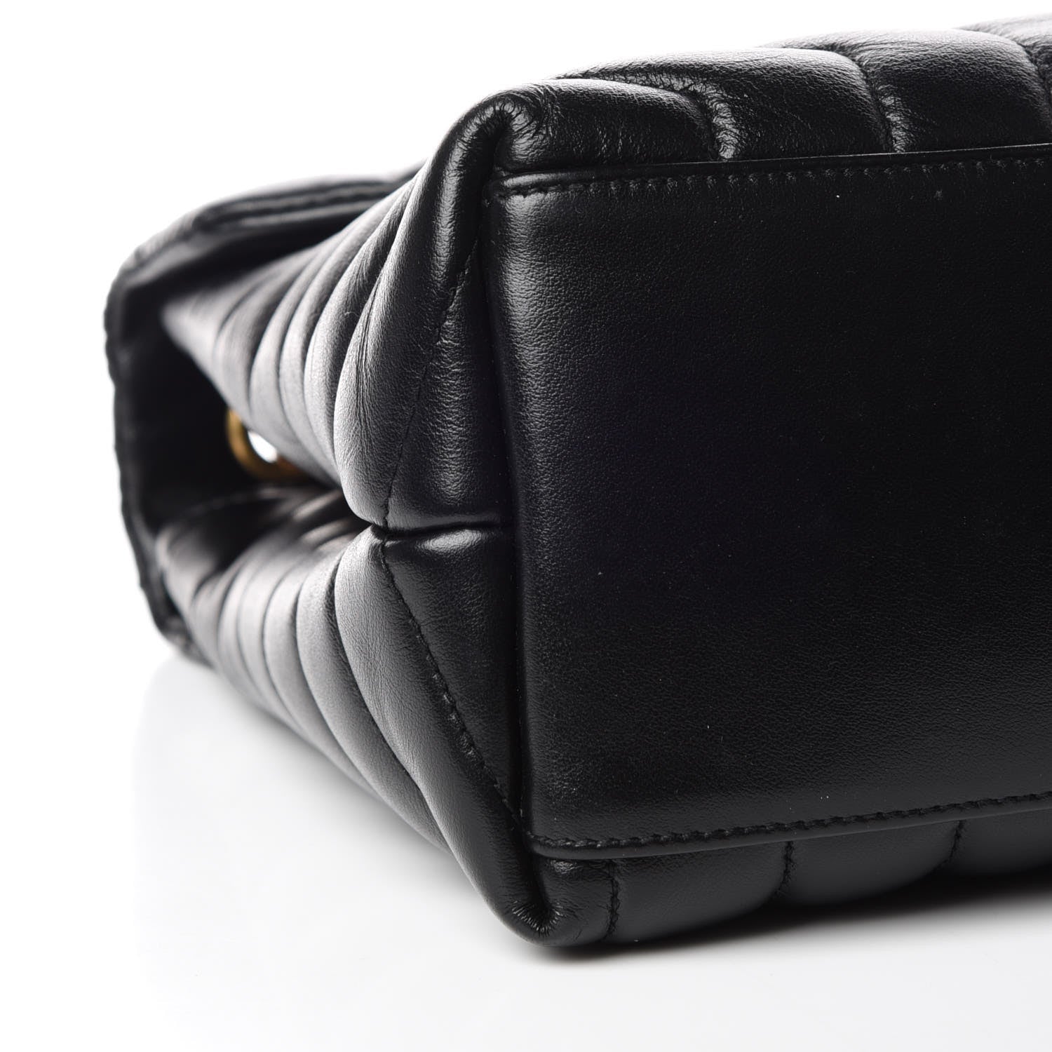 Saint Laurent Calfskin Y Quilted Monogram Medium Loulou Chain Satchel Black 8 of 11