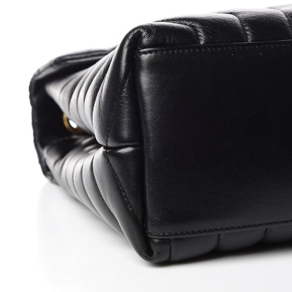 Saint Laurent Calfskin Y Quilted Monogram Medium Loulou Chain Satchel Black 8 of 11
