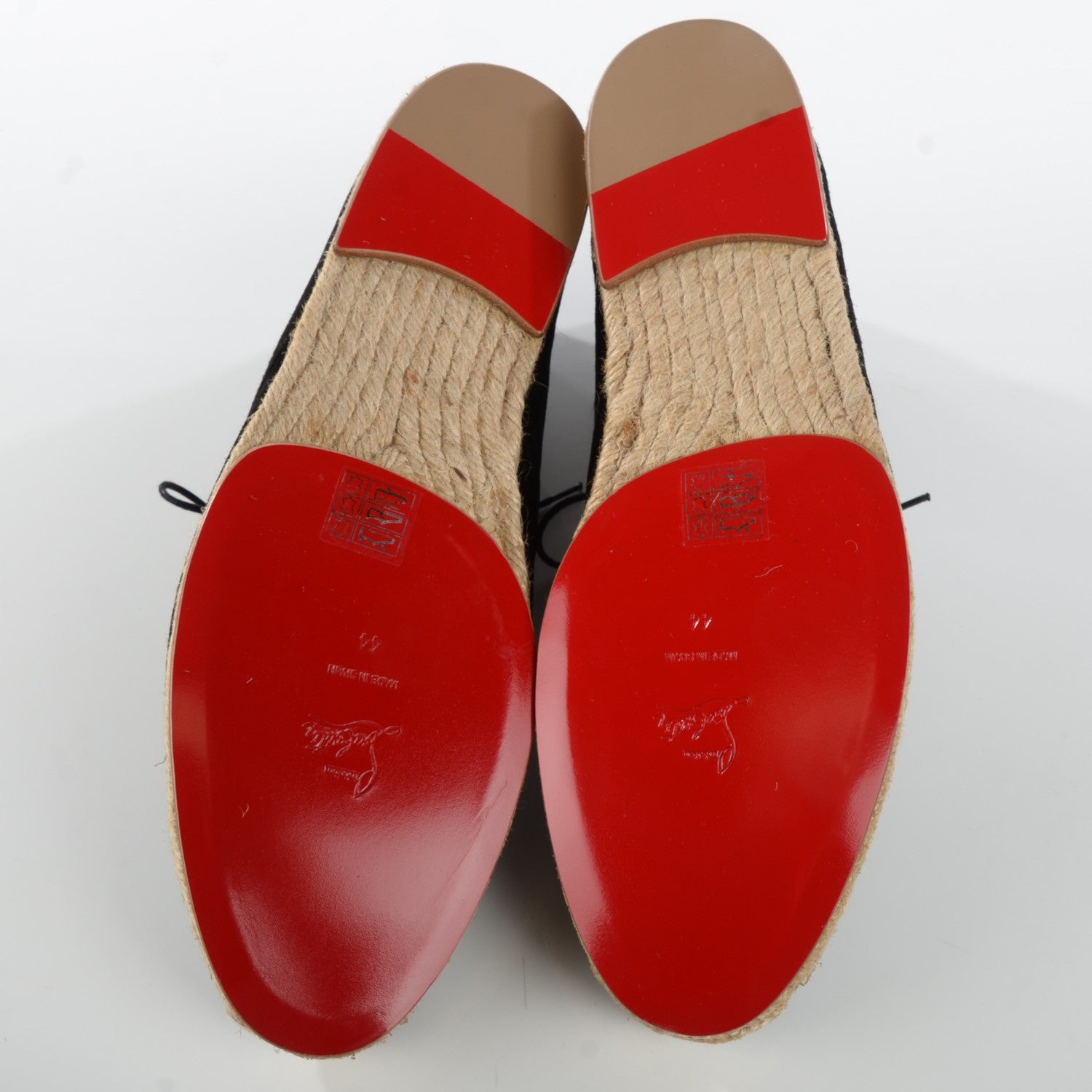 Christian Louboutin Suede Cadaques Mens Flats 44 Black 6 of 7