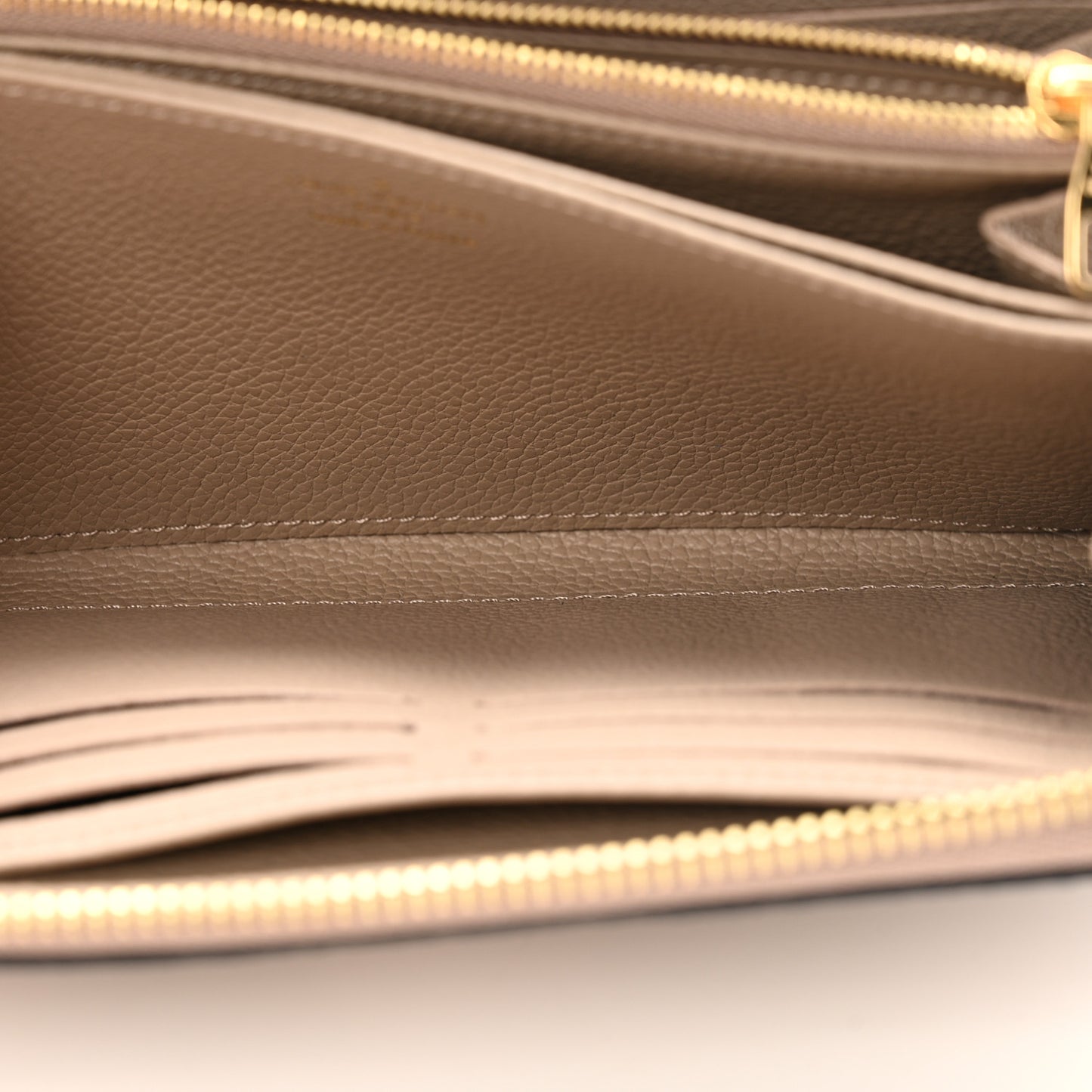 Empreinte Monogram Giant Zippy Wallet Tourterelle Creme