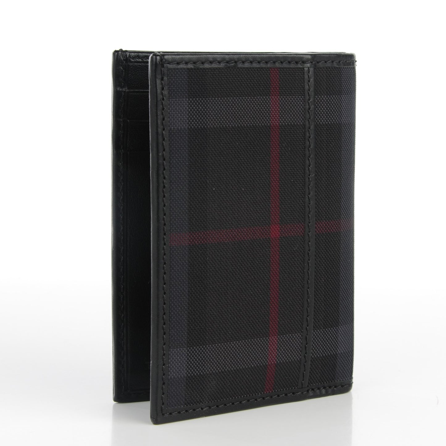Horseferry Check Elton Mens Slim Billfold Wallet Charcoal