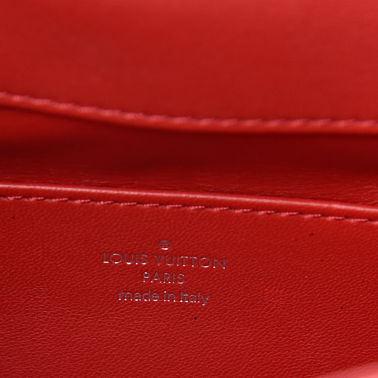 Louis Vuitton Lambskin Malletage GO-14 PM Red 6 of 14