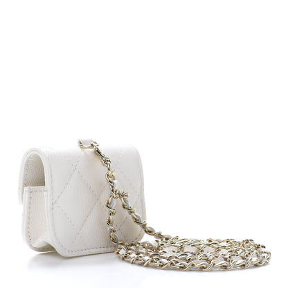 Chanel Caviar Quilted Airpods Pro Case White 3 of 8