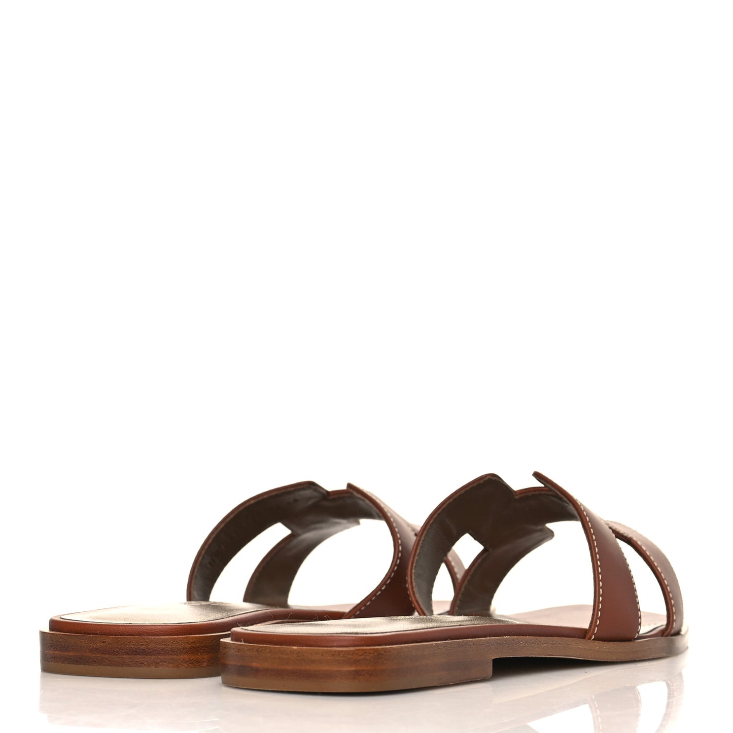 Box Calfskin Oran Sandals 37.5 Gold