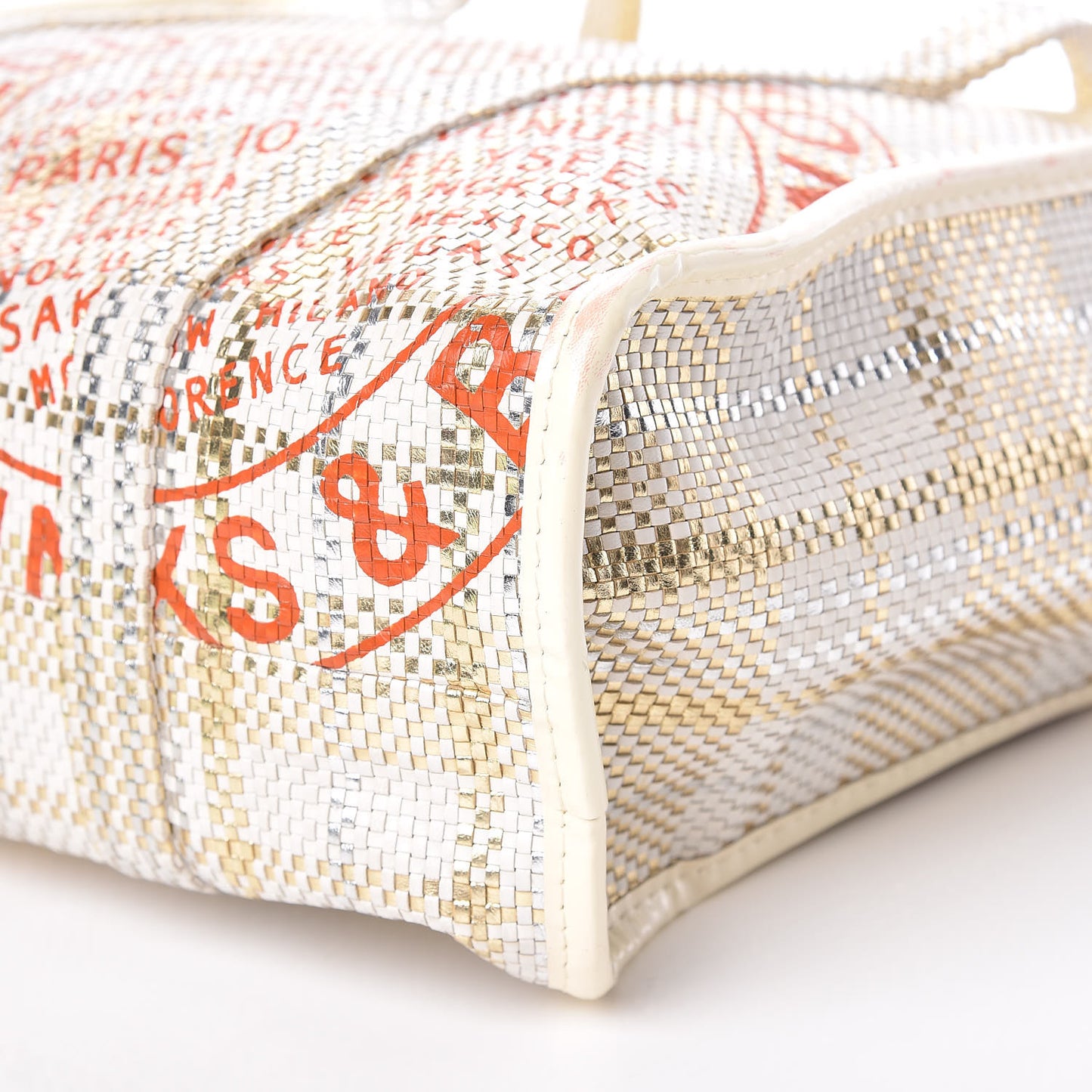 Braided Street Shopper PM Gold
