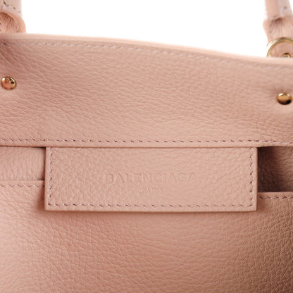 Balenciaga Grained Calfskin Gold Metallic Edge Hardware Papier Mini A4 Tote 6 of 7