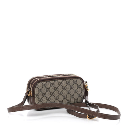 Gucci GG Supreme Monogram Web Mini Ophidia GG Bag Brown 3 of 10