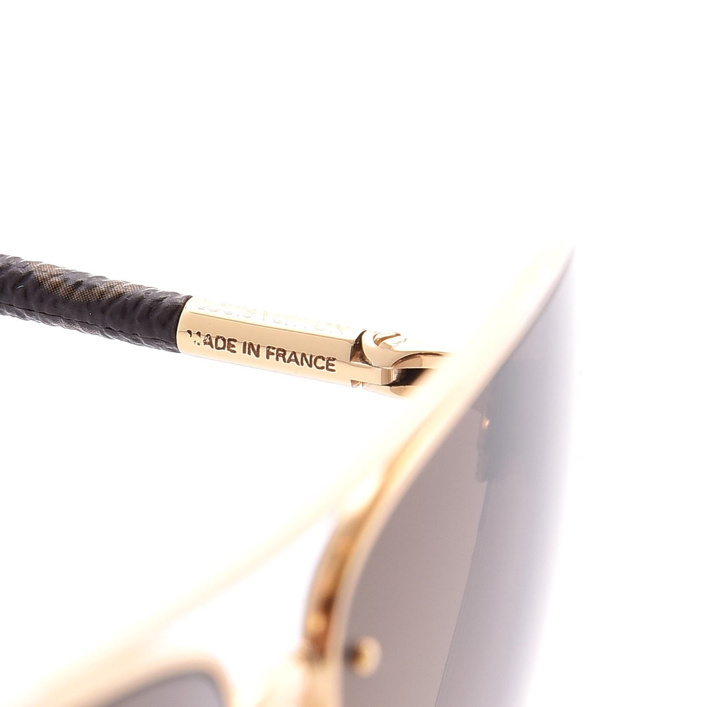 Monogram Petite Viola Pilote Aviator Sunglasses Z0571U Brown