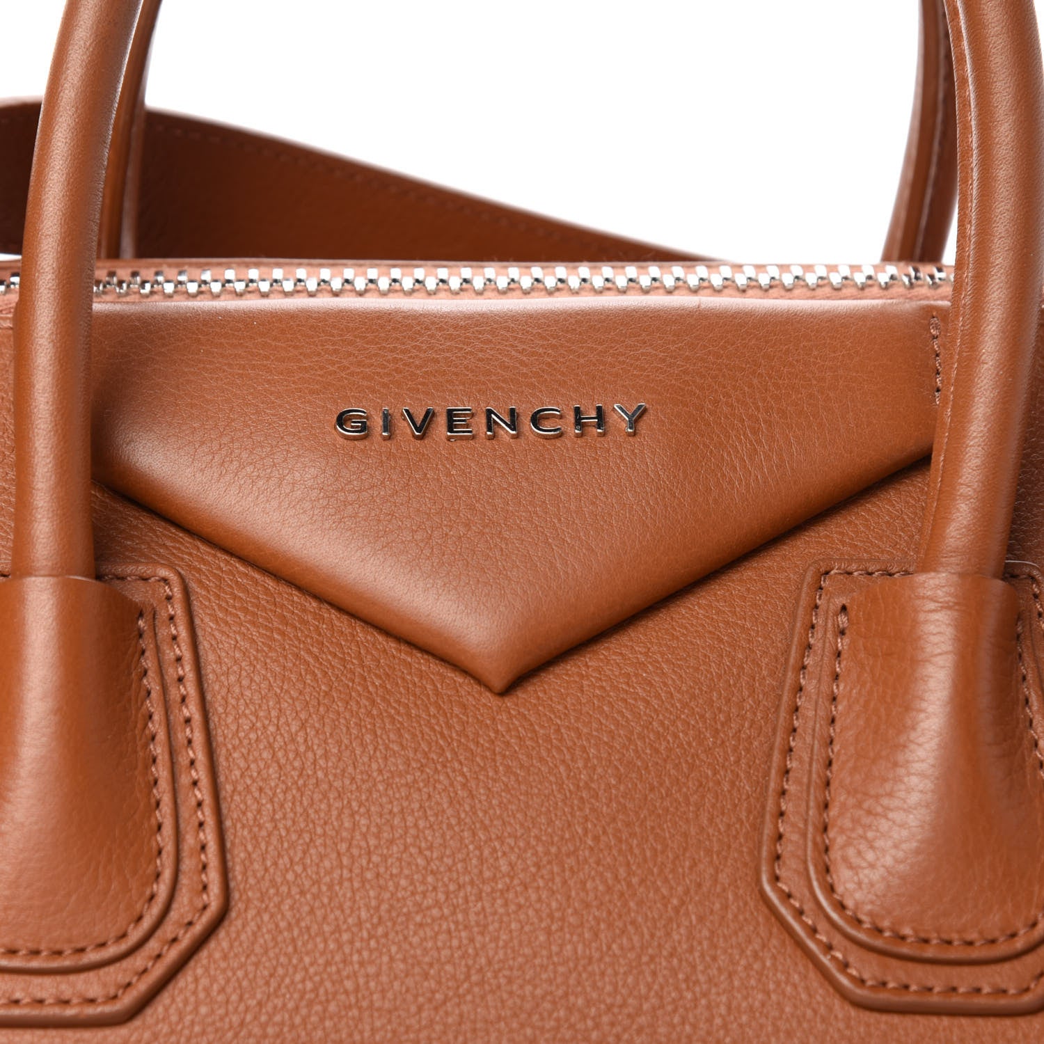 Givenchy Calfskin Metal Corners Medium Antigona Brown 16 of 16