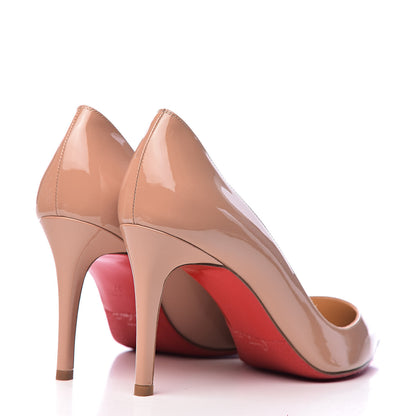 Christian Louboutin Patent Pigalle 85 Pumps 37 Nude 4 of 11