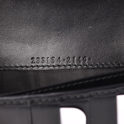 Gucci Guccissima Avel Continental Flap Wallet Black 8 of 9