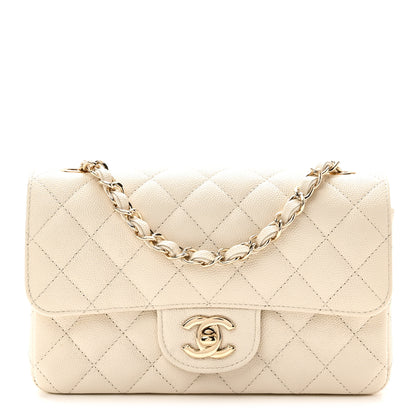 Chanel Caviar Quilted Mini Rectangular Flap White 1 of 11