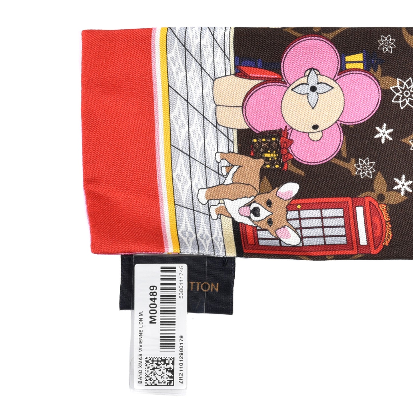 Silk Monogram 2021 London Christmas Animation Bandeau Marron