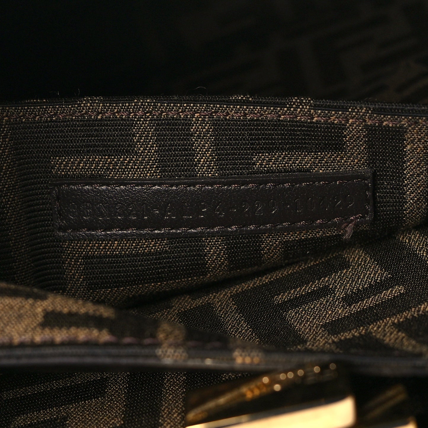 Denim Fabric Jacquard Cuoio FF 1974 Medium Peekaboo I SEE U Satchel Blue Tobacco Moro