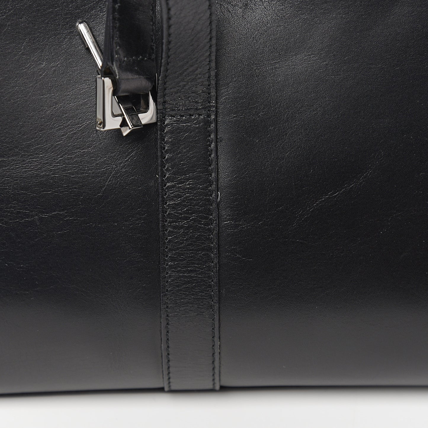 Calfskin Bardot Hobo Black