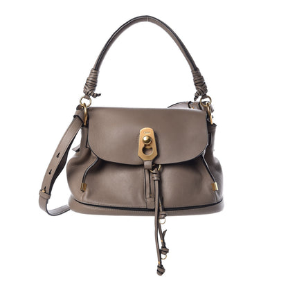 Chloe Suede Calfskin Small Owen Flap Bag Motty Grey 1 of 8