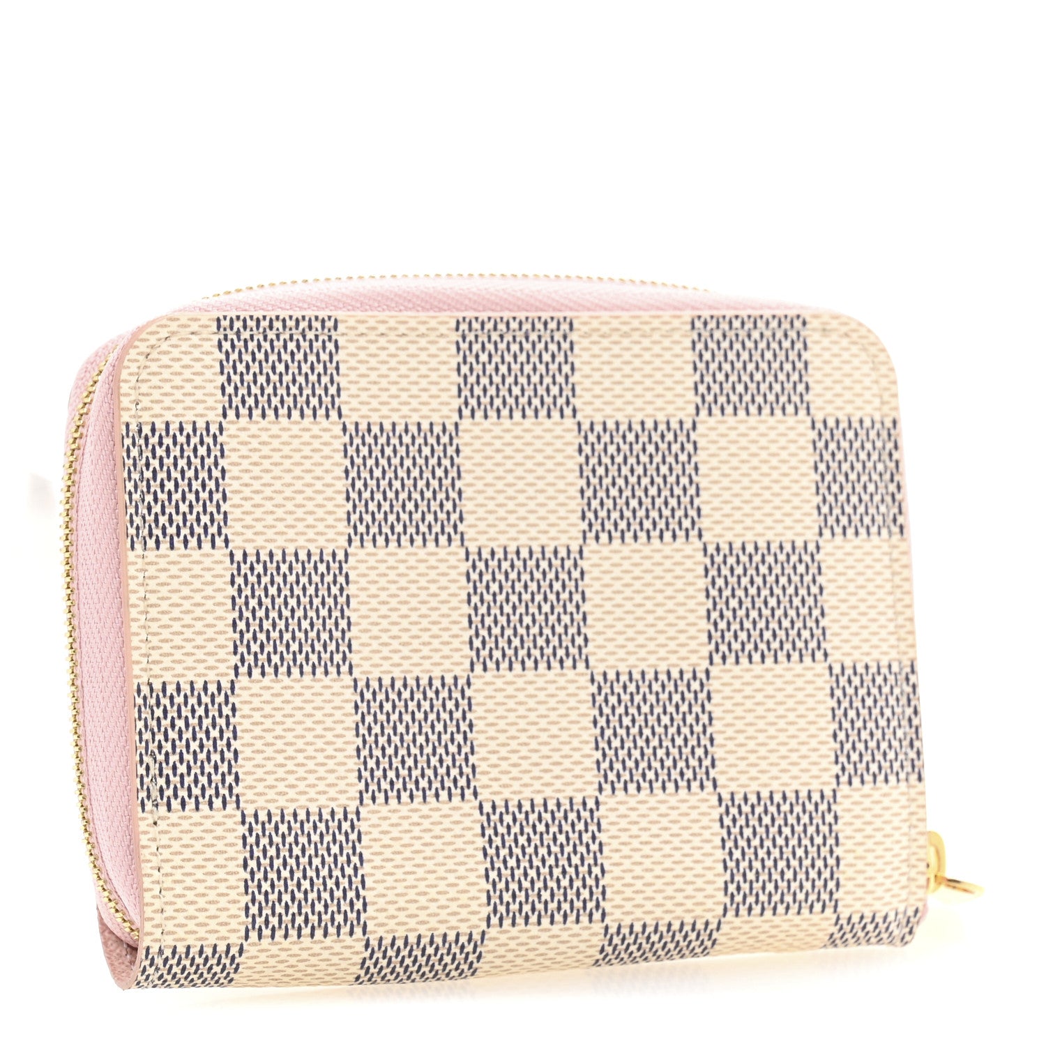 Louis Vuitton Damier Azur Zippy Coin Purse Rose Ballerine 3 of 8
