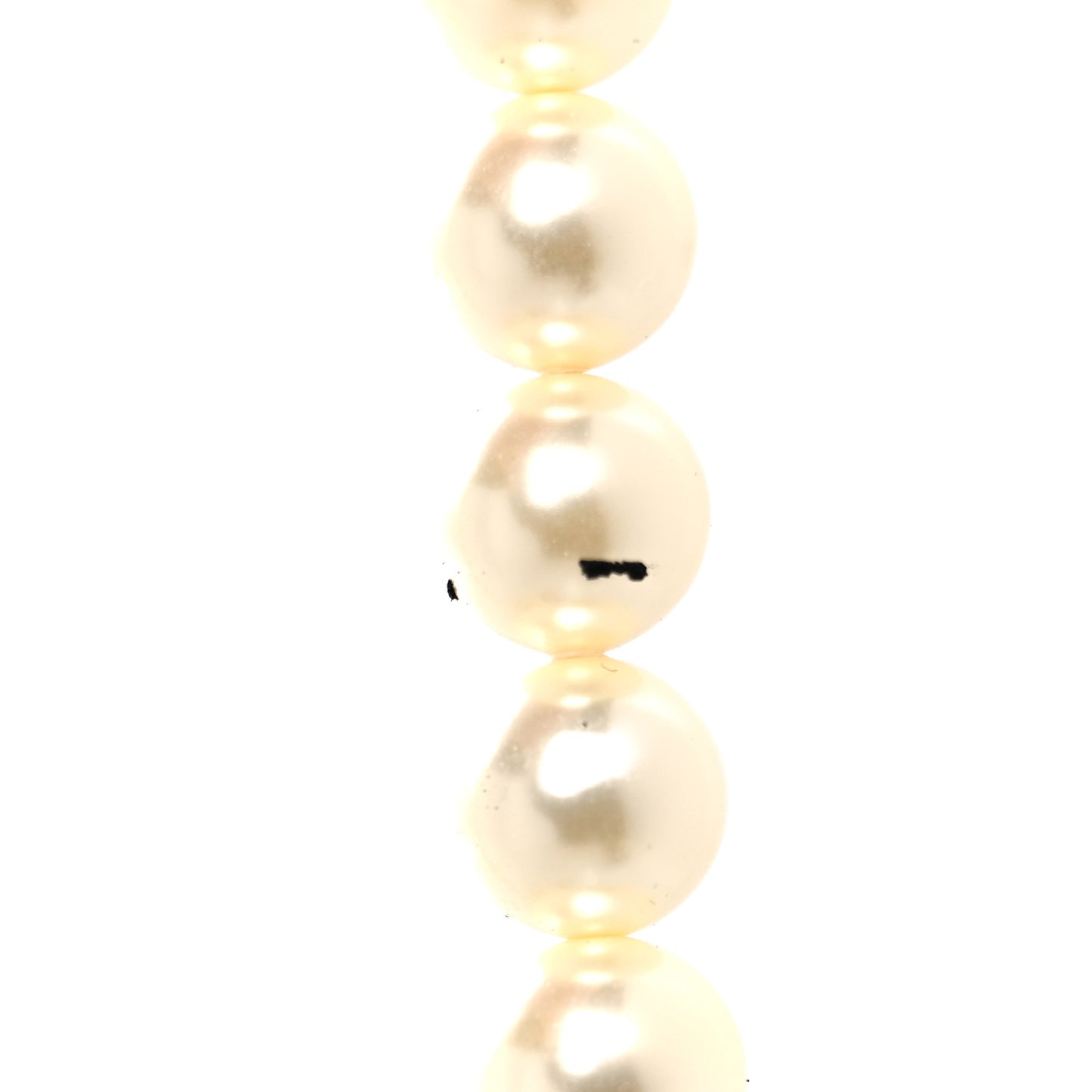 Pearl Crystal CC Multi Strand Necklace Silver