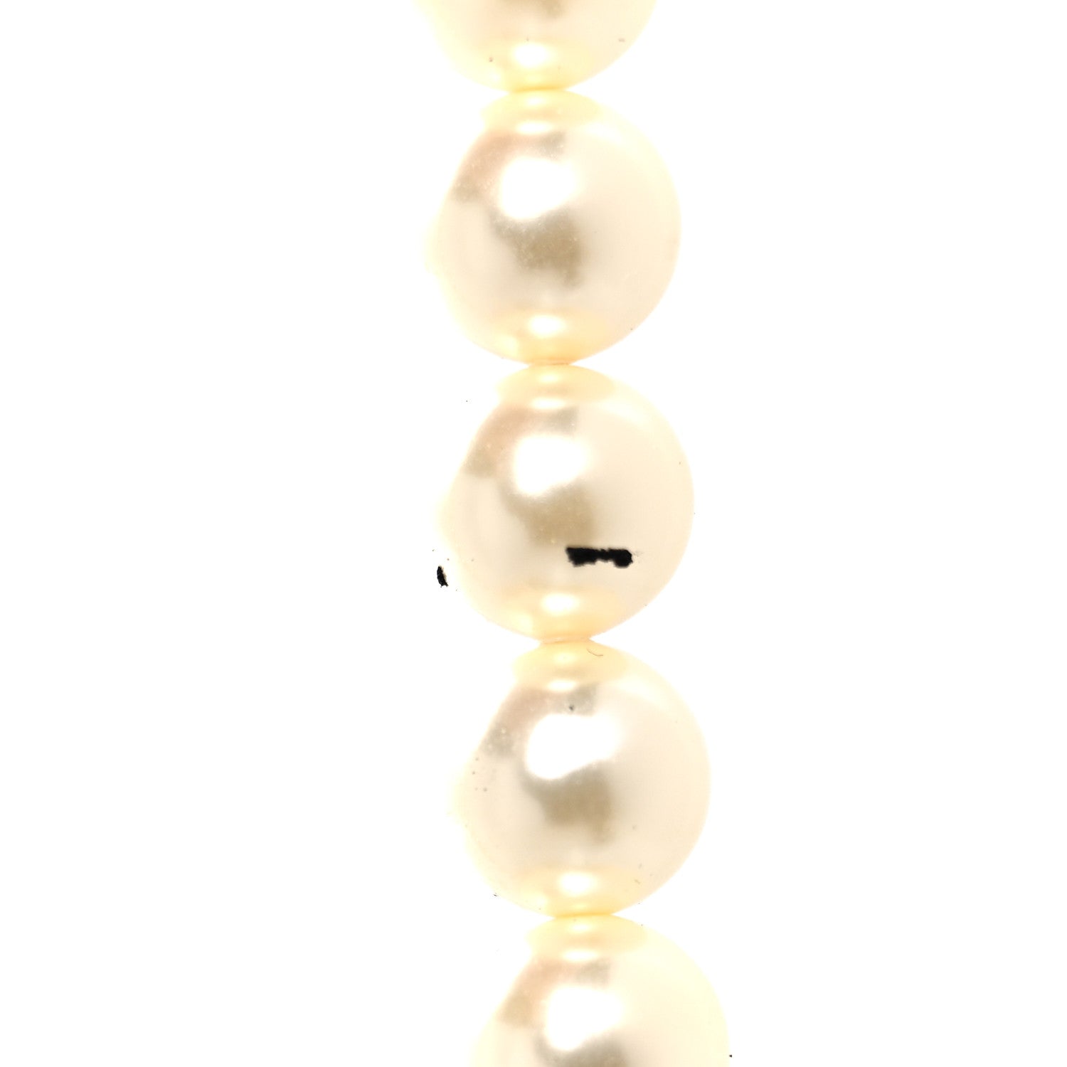 Chanel Pearl Crystal CC Multi Strand Necklace Silver 10 of 11