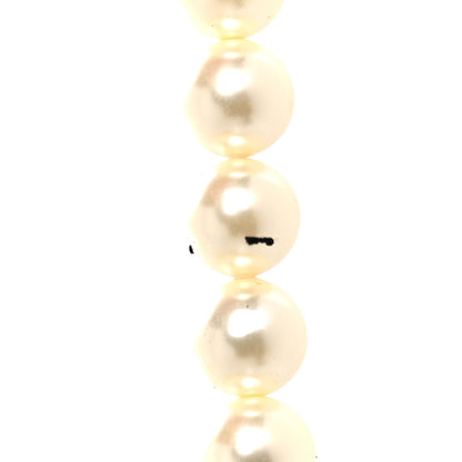 Chanel Pearl Crystal CC Multi Strand Necklace Silver 10 of 11