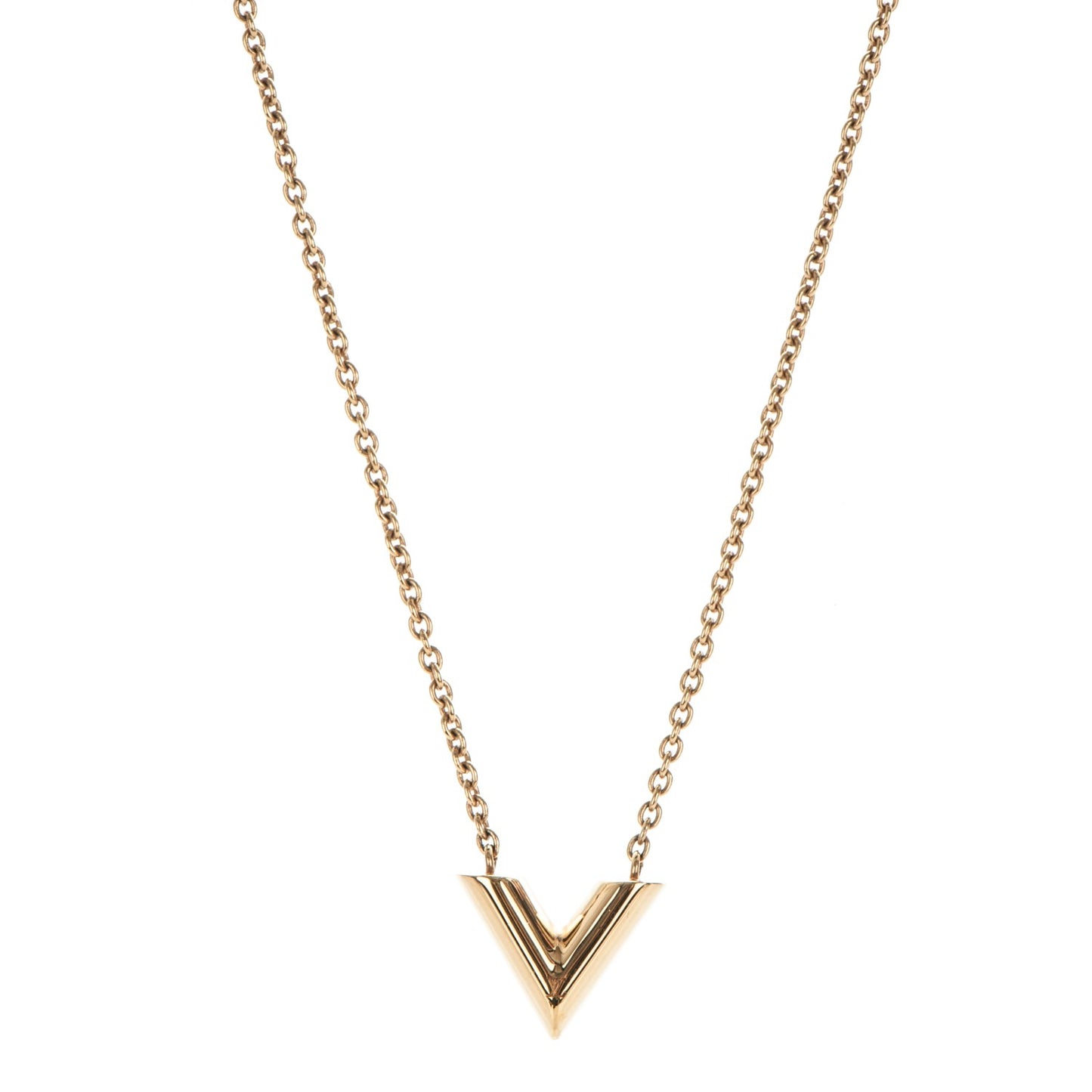 Essential V Necklace Gold