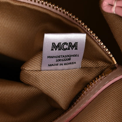 MCM Visetos Medium Aren Hobo Powder Pink 8 of 13