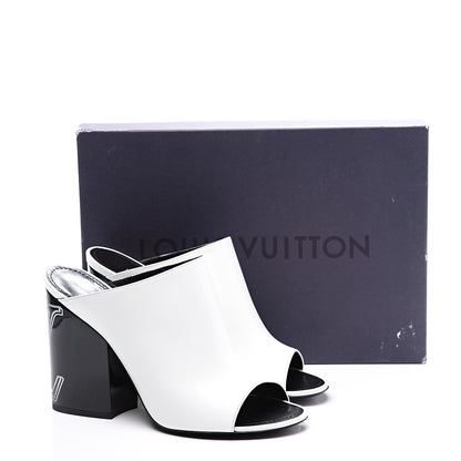 Louis Vuitton Calfskin Patent Topmost Mule 39.5 White 11 of 11