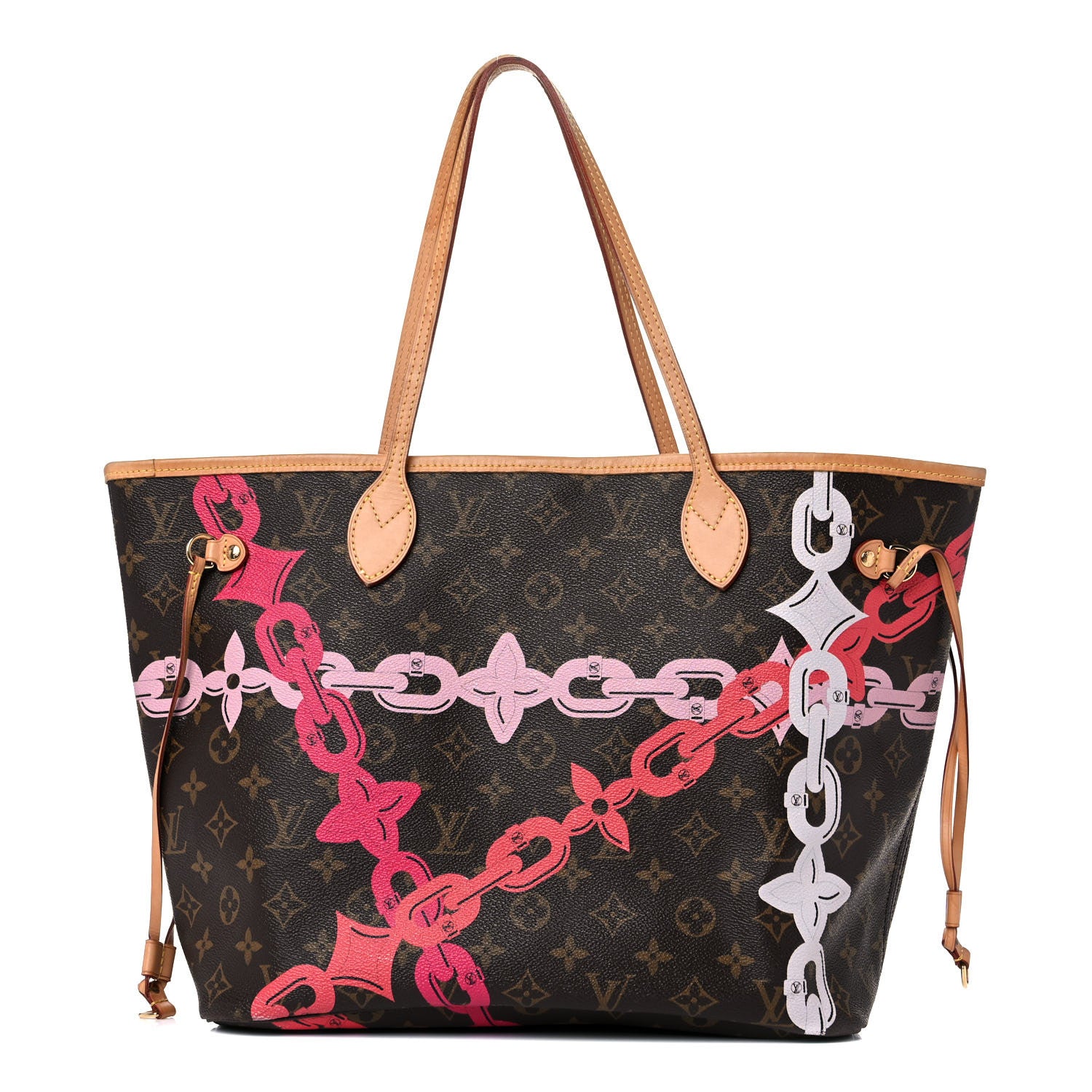 Louis Vuitton Monogram Bay Neverfull MM Rose Ballerine Poppy 1 of 26