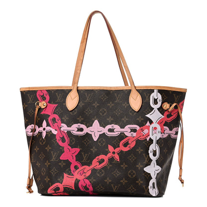 Louis Vuitton Monogram Bay Neverfull MM Rose Ballerine Poppy 1 of 26